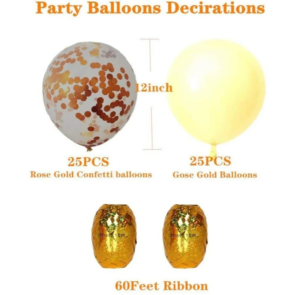 Set of 50 Gold Confetti 12